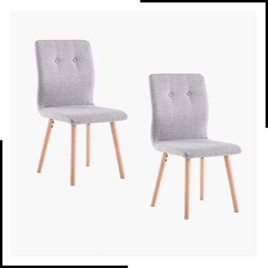 Amazon Brand - Movian Felt - Set of 2 Dining Chairs