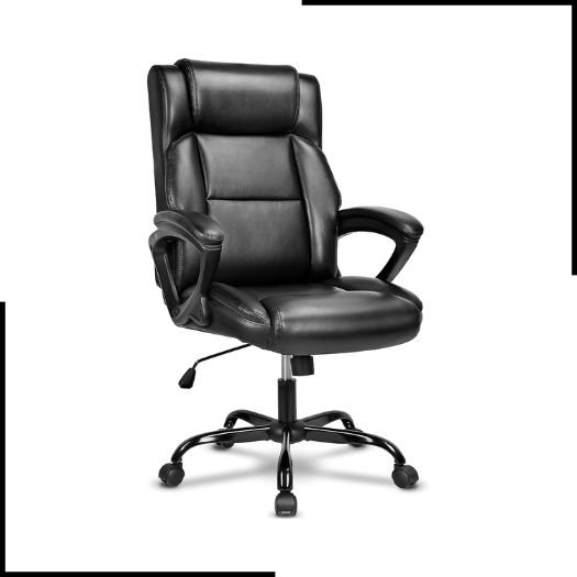 BASETBL Executive Office Chair, High Back Ergonomic Chairs with Padded Cushion