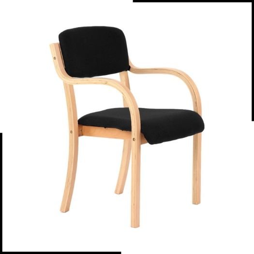 DYNAMIC Madrid Visitor Chair with Arms - Black