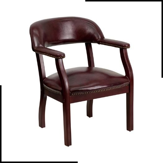 EMMA + OLIVER Bomber Jacket Brown Luxurious Conference Chair