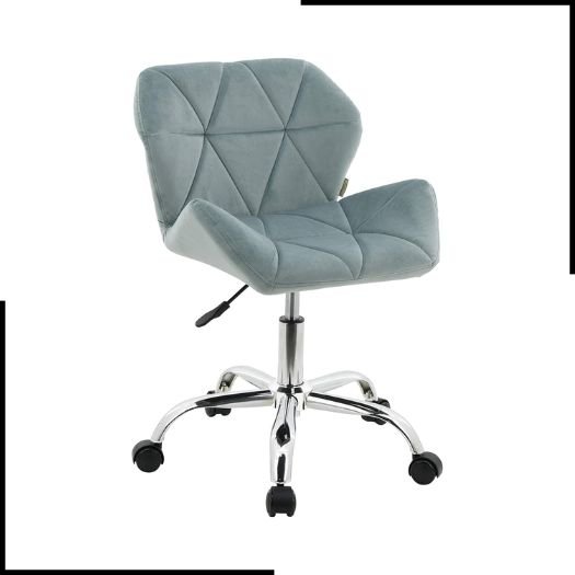 HNNHOME Modern Eris Padded Swivel Fabric Home Office Desk Computer Chair