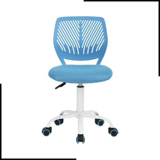 Homy Casa Desk Chair Adjustable Swivel Fabric Seat