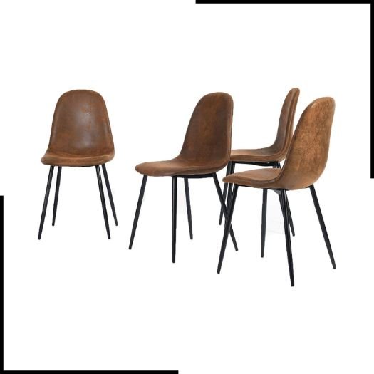 Homy Casa Set of 4 Dining Chairs Soft Chairs