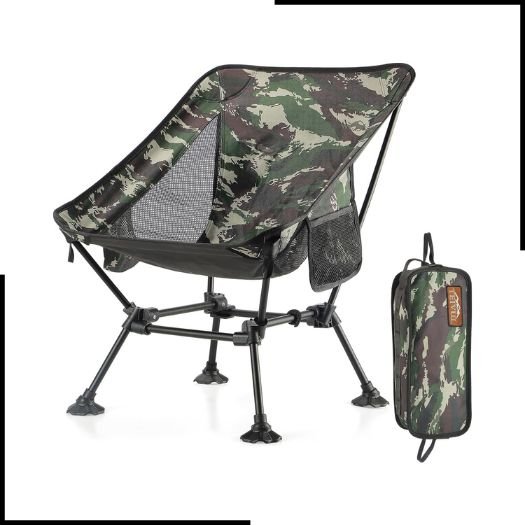 TEIVUL Camping Chair,Lightweight Camping Chair for Adults