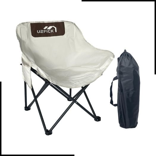 U2PICK Folding Moon Chairs, Portable Comfy Camping Chair