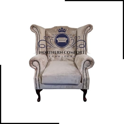 Chesterfield Queen Anne Wingback Chair