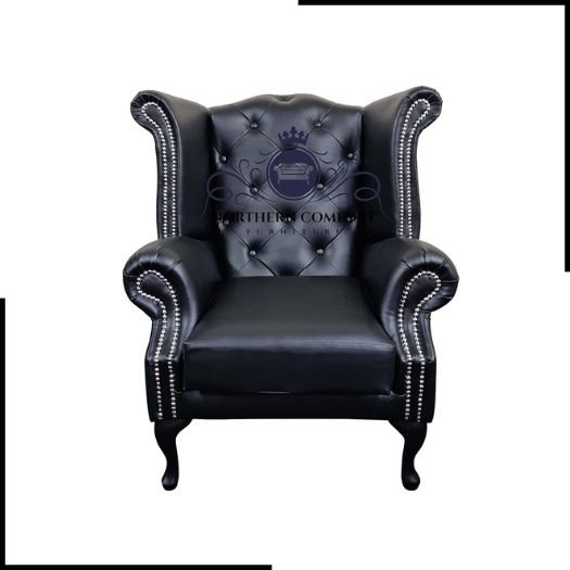 Chesterfield Queen Anne Wingback Chair