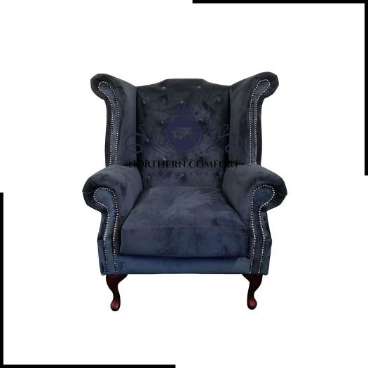 Chesterfield Queen Anne Wingback Chair