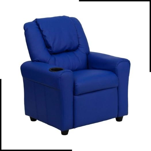 Flash Furniture Contemporary Kids Recliner with Cup Holder and Headrest