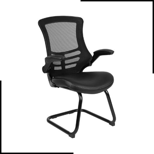 Flash Furniture Mesh Sled Base Side Reception Chair