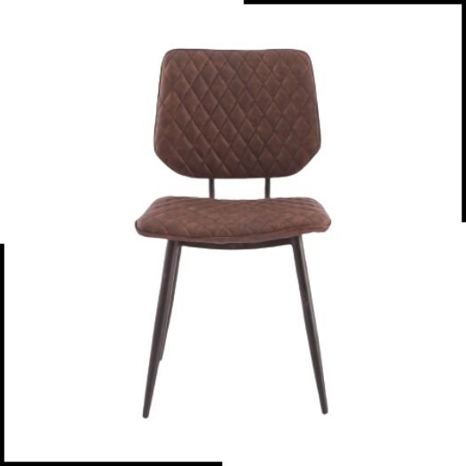 Jenning Brown Faux Leather Dining Chair