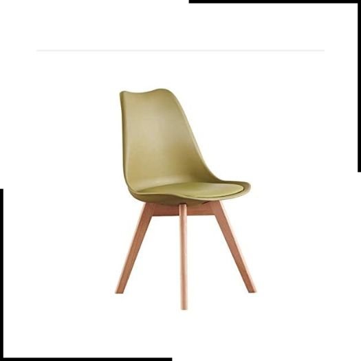 P&N Homewares Plastic Shell Tulip Lorenzo Retro Dining Chair