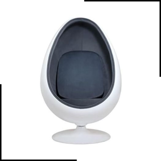 Playlearn 136cm Retro Egg Pod Chair for Living Room