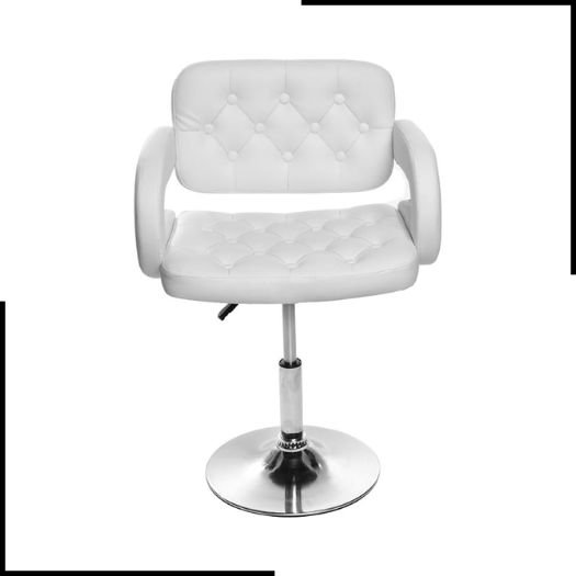 Tuff Concepts Adjustable Quilted Leather Salon Stool Barber Chair