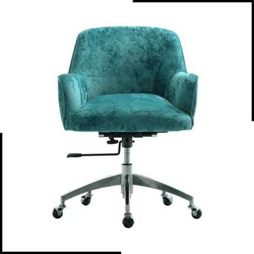 Warmiehomy Office Chair Velvet Swivel Desk Chair